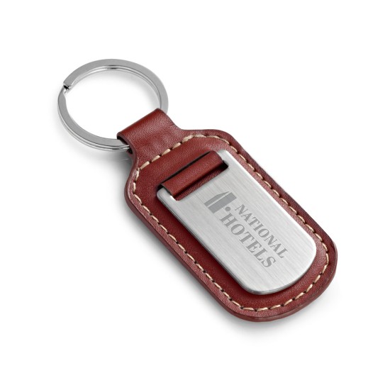 Chaveiro em Couro Sintético e Metal Personalizado