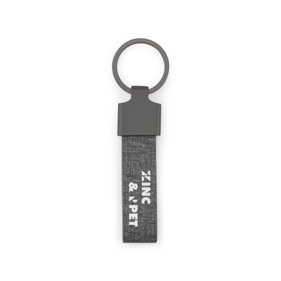 Chaveiro em metal e pet 30% reciclado Personalizado