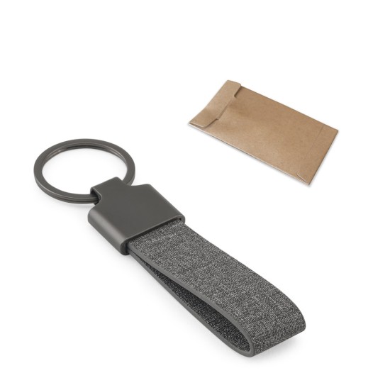 Chaveiro em metal e pet 30% reciclado Personalizado