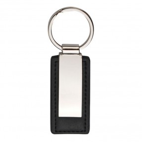 Chaveiro Metal com Couro Personalizado
