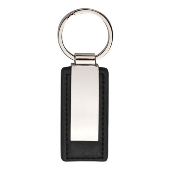 Chaveiro Metal com Couro Personalizado