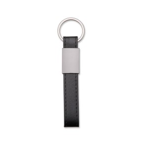 Chaveiro Metal com Couro Sintético Personalizado