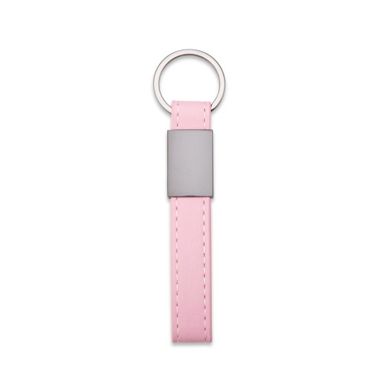 Chaveiro Metal com Couro Sintético Personalizado