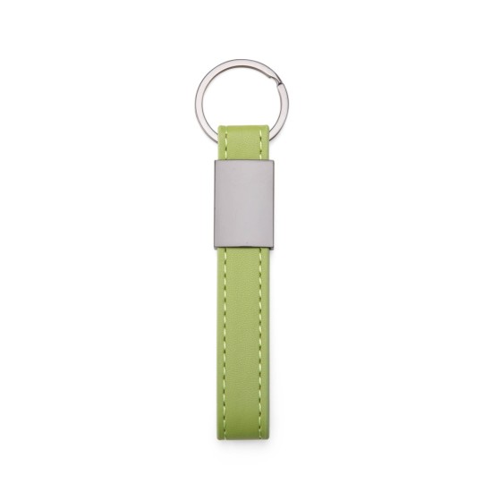 Chaveiro Metal com Couro Sintético Personalizado