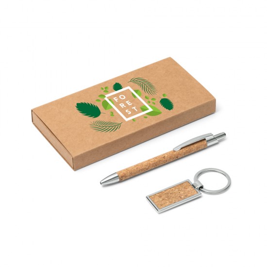 Conjunto de Chaveiro e Caneta Ecológico Personalizado