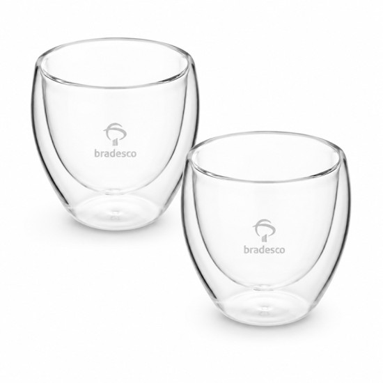 Conjunto de Copos 180ml de Vidro Borossilicato Personalizados