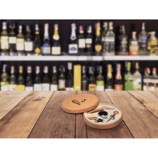 Conjunto para Vinho em Cortiça Personalizado