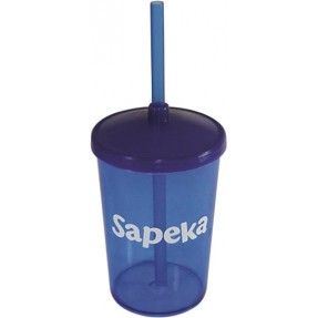 Copo 350ml com Tampa e Canudo Personalizado