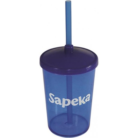 Copo 350ml com Tampa e Canudo Personalizado