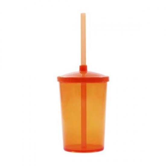 Copo 350ml com Tampa e Canudo Personalizado