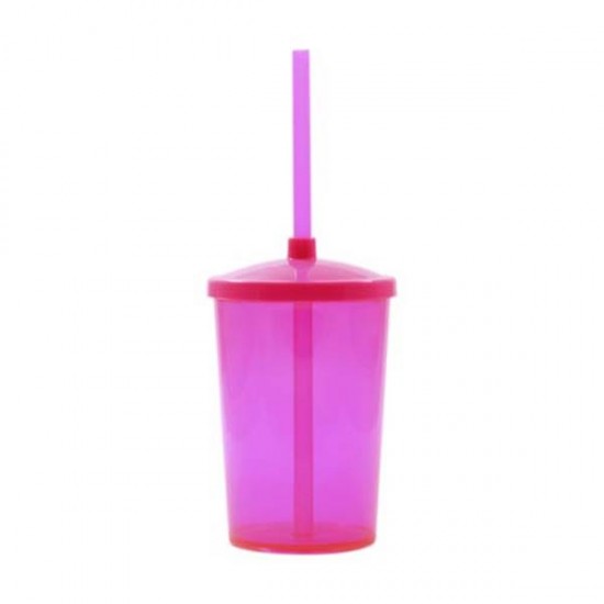 Copo 350ml com Tampa e Canudo Personalizado