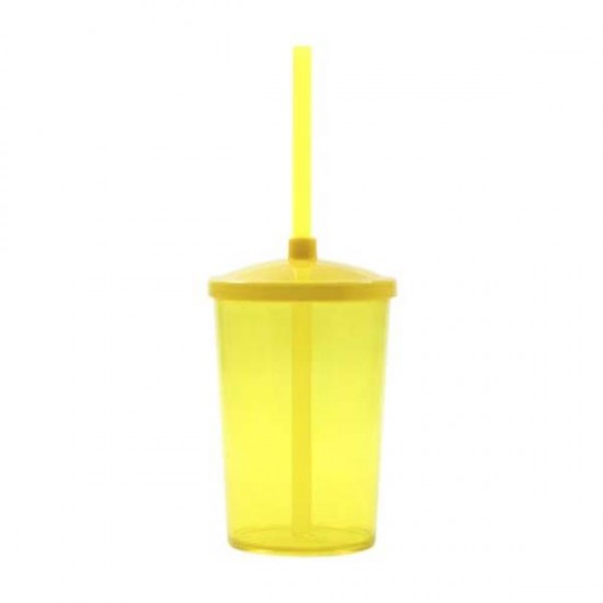 Copo 350ml com Tampa e Canudo Personalizado