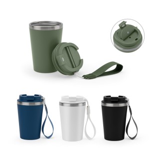 Copo 440ml em Fibra em PP e aço Inox Personalizado