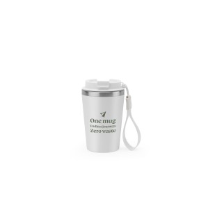 Copo 440ml em Fibra em PP e aço Inox Personalizado