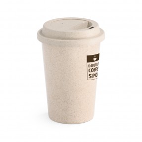 Copo 450ml em Fibra de Bambu com Tampa Personalizado