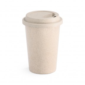 Copo 450ml em Fibra de Bambu com Tampa Personalizado