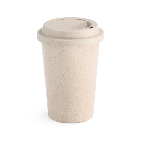 Copo 450ml em Fibra de Bambu com Tampa Personalizado