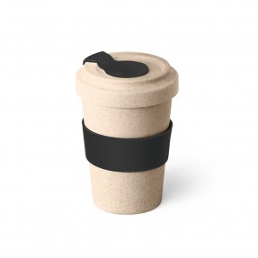 Copo 500ml em Fibra de Bambu com Tampa Personalizado
