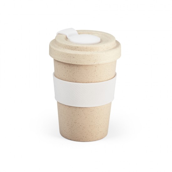 Copo 500ml em Fibra de Bambu com Tampa Personalizado
