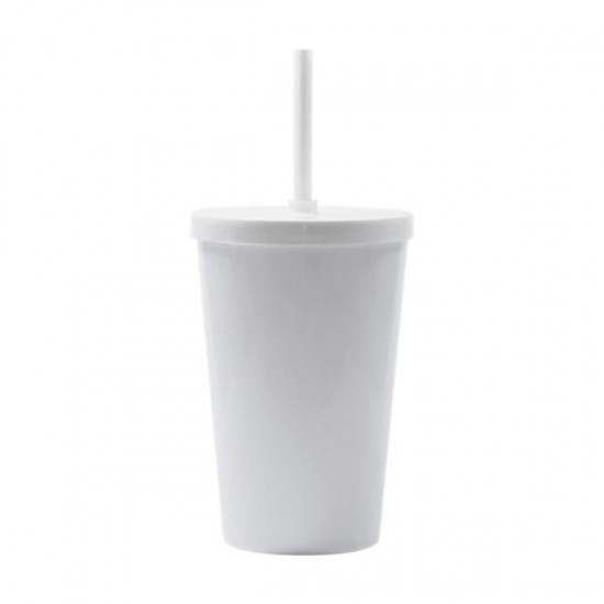 Copo 550ml com Tampa e Canudo Personalizado