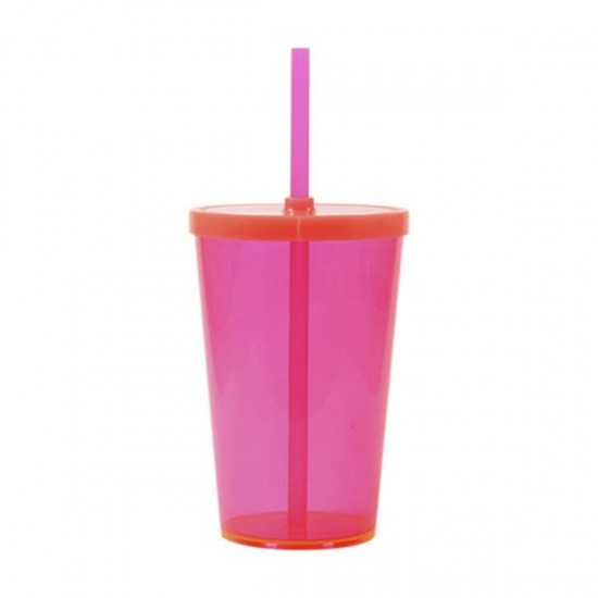Copo 550ml com Tampa e Canudo Personalizado