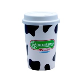 Copo com Tampa para Café 350ml In Mold Label Personalizado