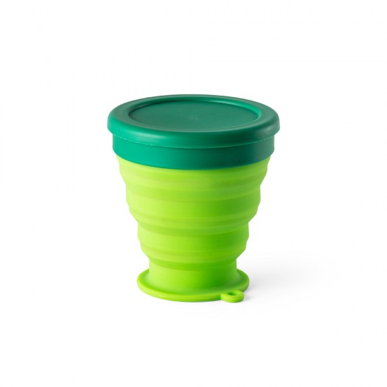 Copo de Viagem Retrátil 240ml em Silicone Personalizado