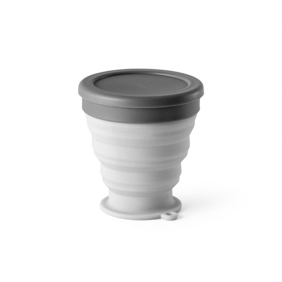 Copo de Viagem Retrátil 240ml em Silicone Personalizado