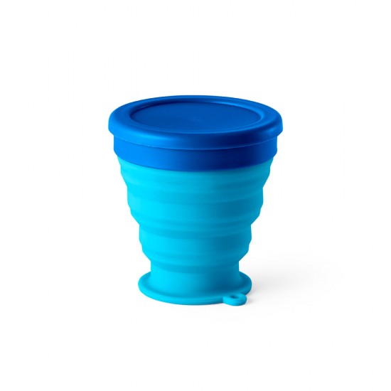 Copo de Viagem Retrátil 240ml em Silicone Personalizado