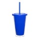 Copo Duplo 500ml com Tampa e Canudo Personalizado