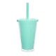 Copo Duplo 500ml com Tampa e Canudo Personalizado