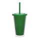 Copo Duplo 500ml com Tampa e Canudo Personalizado