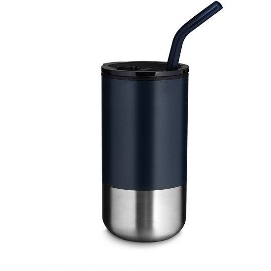 Copo em Inox Personalizado com Canudo