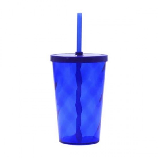 Copo Plástico Com Canudo 550ml Personalizado
