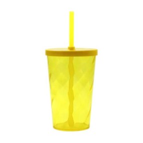 Copo Plástico Com Canudo 550ml Personalizado