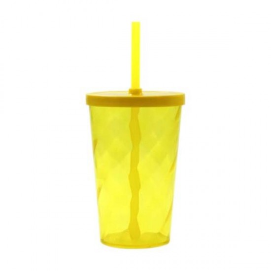 Copo Plástico Com Canudo 550ml Personalizado