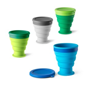 Copo retrátil 400ml em silicone Personalizado