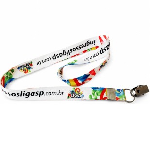 Cordão para Crachá Personalizado com Gravação Digital 20mm