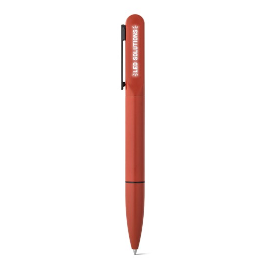 Esferográfica em Alumínio com iluminação no clipe Personalizada