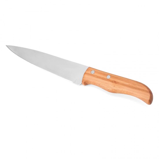 Faca com Cabo de Bambu Personalizada
