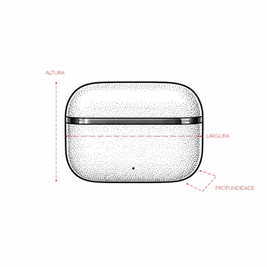 Fone de Ouvido Bluetooth com Case Carregador Personalizado