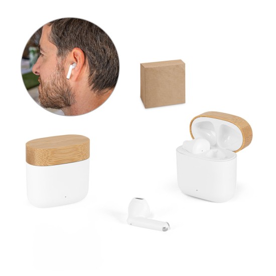 Fones de ouvido wireless em ABS Personalizado
