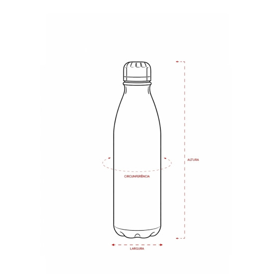 Garrafa Alumínio 750ml Personalizada
