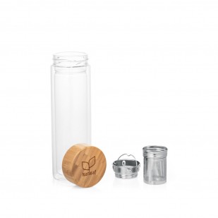 Garrafa de Vidro com Infusores 490 ml Personalizada