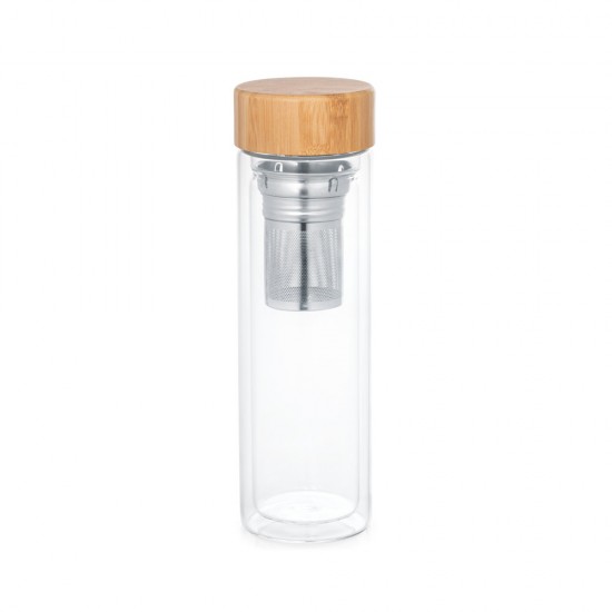 Garrafa de Vidro com Infusores 490 ml Personalizada