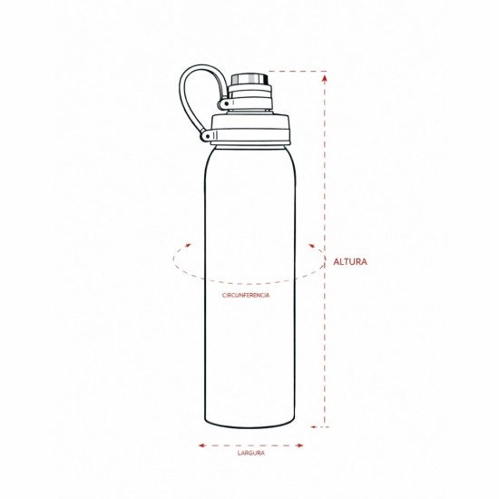 Garrafa Inox 800ml Personalizada