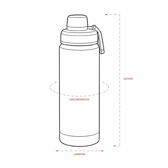 Garrafa Térmica 600ml Personalizada