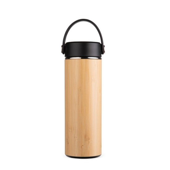 Garrafa Térmica Bambu 400ml Personalizada