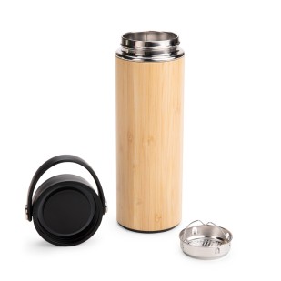 Garrafa Térmica Bambu 400ml Personalizada