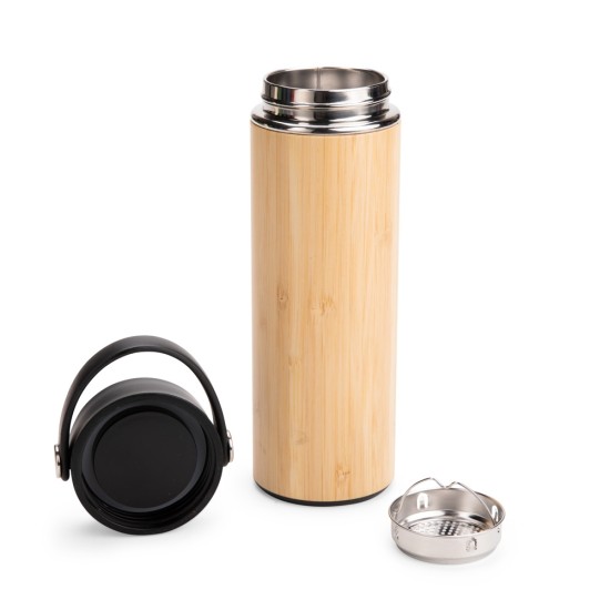 Garrafa Térmica Bambu 400ml Personalizada